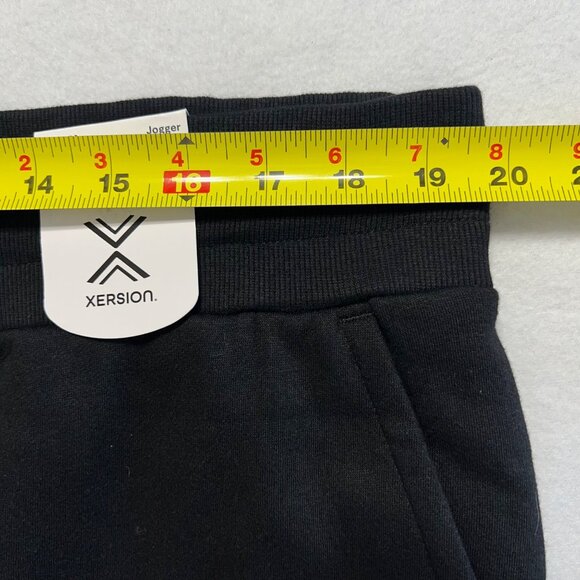 Xersion Women's Super Soft Fleece Black Jogger Size XXL Drawstring Mid Rise NWT - Picture 7 of 10
